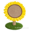 nouveau jouet rond de cadre d'escalade de chat de tournesol de sisal